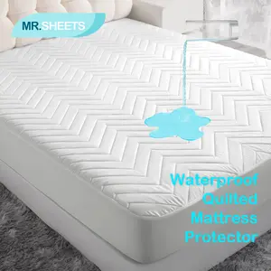 NTBAY Waterproof Quilted Mattress Protector – Soft Padded Fitted Mattress Cover with Deep Pocket, Breathable & Machine Washable