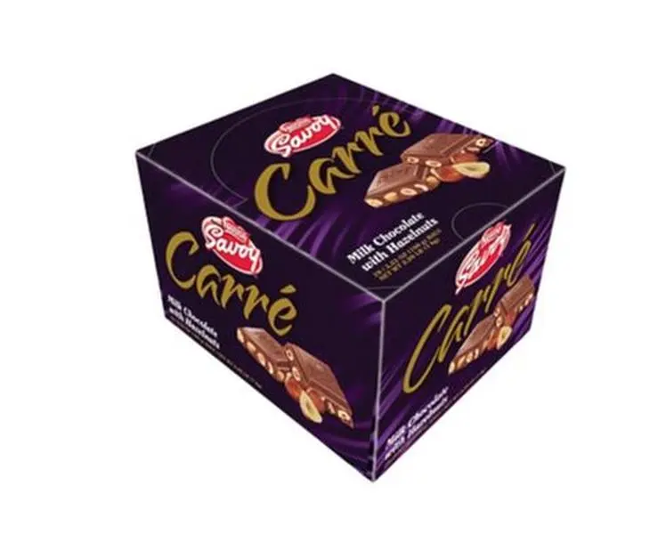 SAVOY CARRÉ Hazelnuts /  SAVOY CARRÉ Avellanas Display 100g