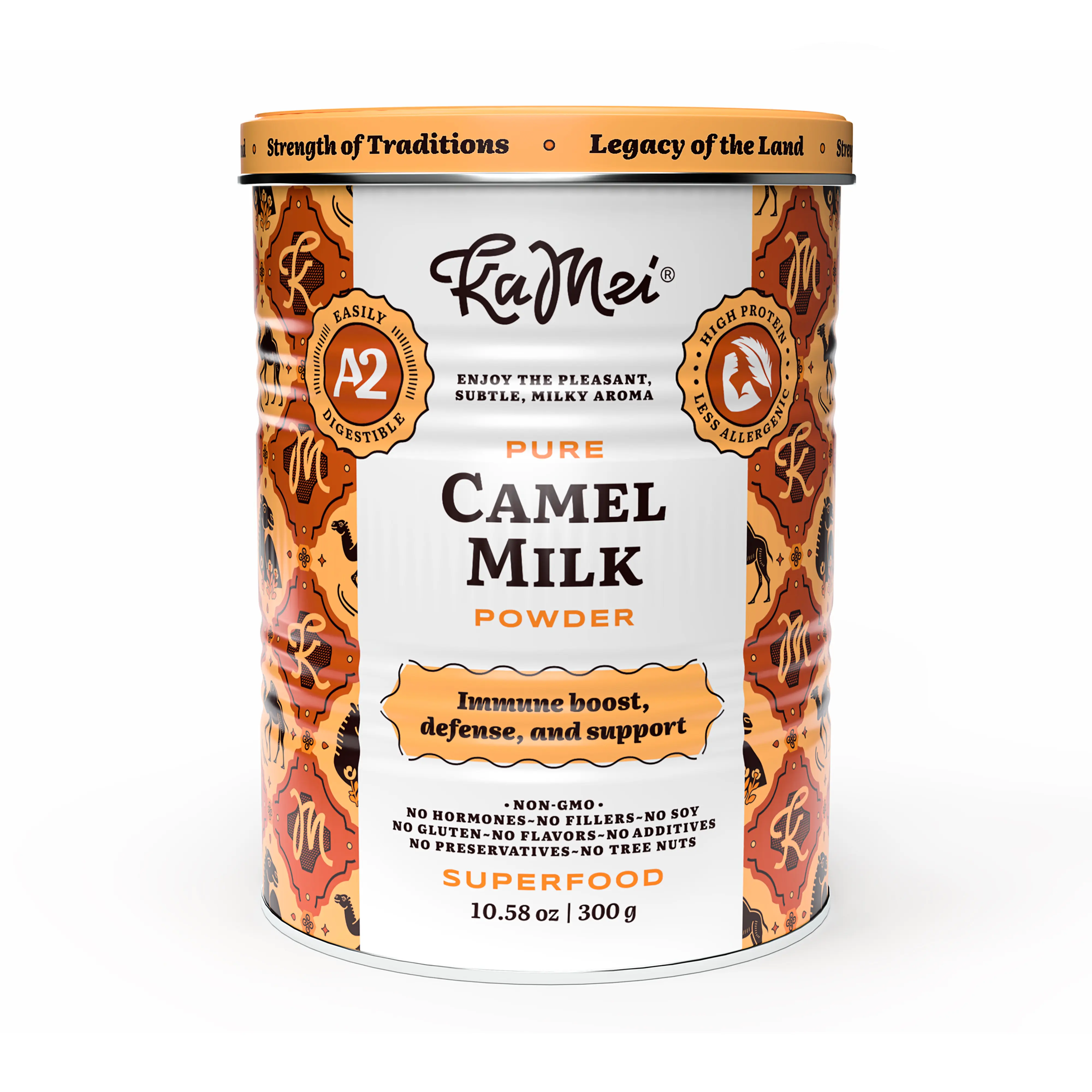 KaMei Camel Milk Powder 300g | 100% Natural & Halal | Pasture Raised | Gut Health & Immune Booster | Rich in Vitamins & Minerals | Omega 3-6-9 | Easy Digestion | Kids & Adults | Dairy Alternative to Goat & Cow Milk | Gluten free & Clean Label