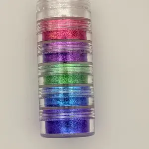 Star 2 Tower Pigments Shine - Colorful Pigment Stack with Pink Purple Green Blue Shades