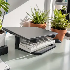 Portable Laptop Stand, Ergonomic Design, Durable Structure, Cooling Support, Compatible with 11-14 Inch Laptops, Ideal for Office Home Travel