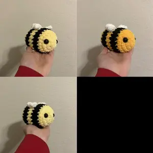 Handmade Crocheted Colored Bee