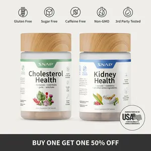 Snap Supplements - Cholesterol Health + Kidney Health - Cardiovascular & Renal Support Bundle