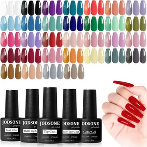 JODSONE 35 PCS Gel Nail Polish Set with 32 Colors 5ml Each Bottle Base Coat No Wipe Matte Glossy Top Coat Green Blue Red Pink Collection Gifts for Women Mother's Day Gifts - Daily