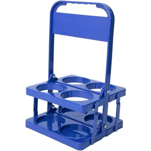 Portable Drink Carrier, Blue  Bottle Coffee Cup Holder, Bottle Drink  for Delivery,4 Holes Cup Holders with Handle for Catering Restaurant Travel