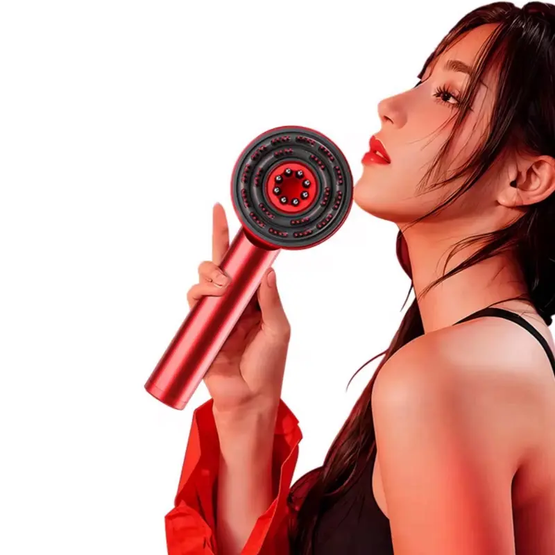 Masajeador de cabello masajeador de cuero cabelludo, peine eléctrico multifunción para el cabello, masajeador de aceite impermeable inalámbrico