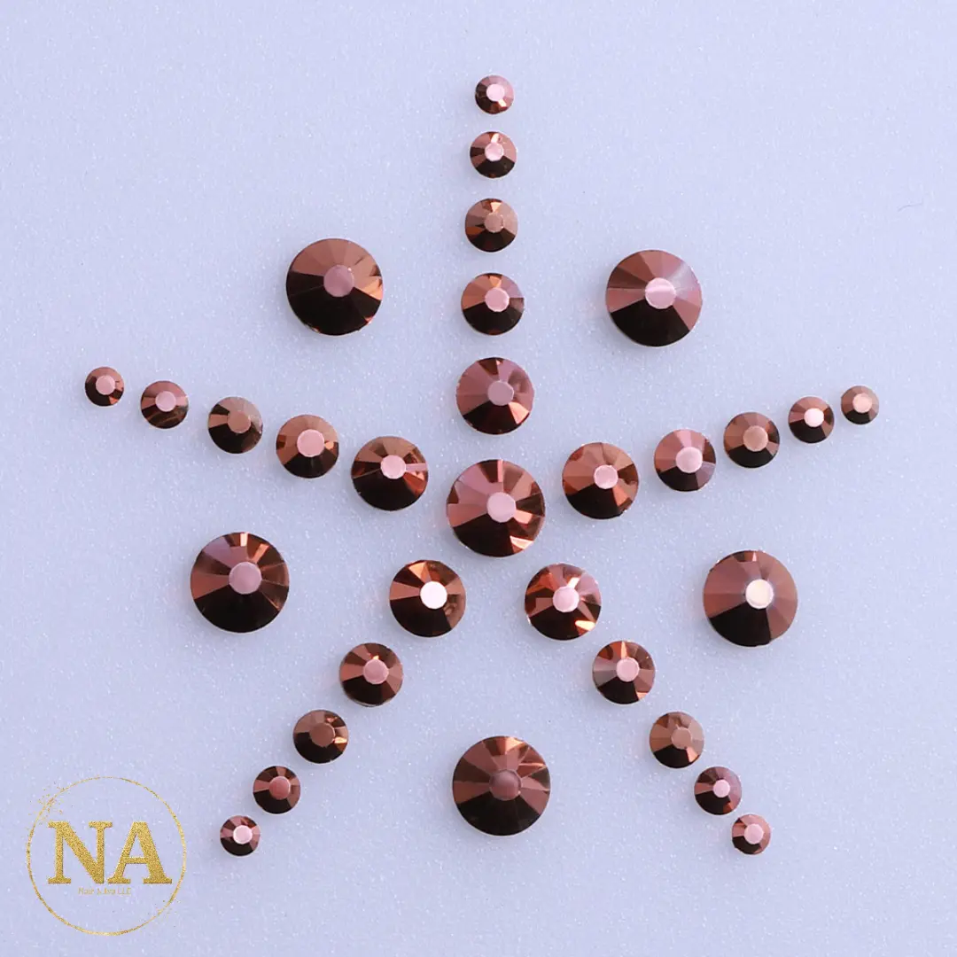 Rose Gold Rhinestone Scoops
