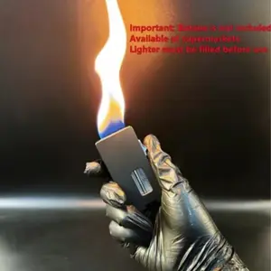 [Lighter only (Without Butane)]Windproof Soft Flame Lighter-Shake lgnition,Rechargeable,Candle &Outdoor Use(No ButaneGas)