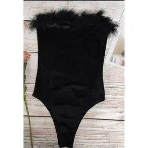 Bodysuit with fur