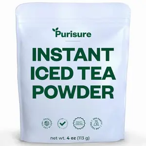 Unsweetened Iced Tea Powder, Instant Black Tea Powder, Powdered Iced Tea with Zero-Calories, Sugarless Instant Tea, 4 oz, 192 Serving Pack Beverage