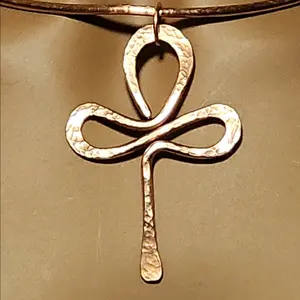 Handmade Large Pure Copper Artistic Ankh | African Jewelry | Intention Jewelry | Statement Piece