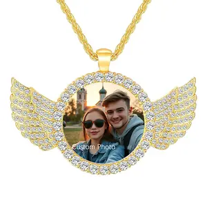 Customized picture necklace, Hip Hop custom photo pendant necklace for men and women, Gifts for men and women