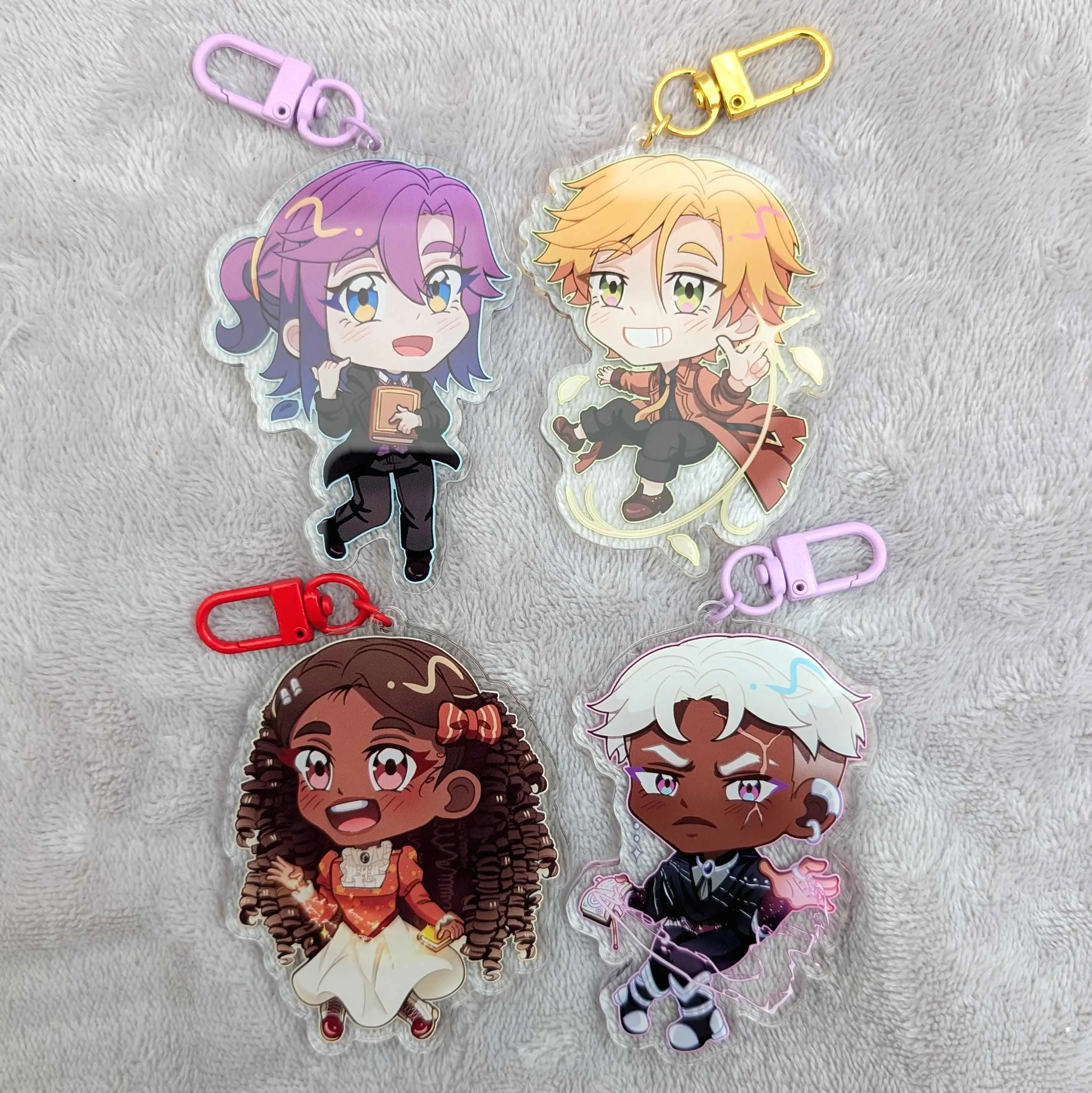 The Thieves Who Stole From Death Acrylic Keychains, Cute Kawaii Bag Charm, Key Accessory, Gift for Fans, Collectible Character Charm, for Bags, Keys, Backpacks, Cute Decor, Gift Idea