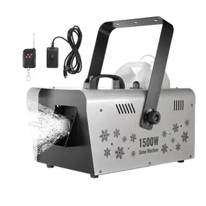 VEVOR Snow Machine, 1500W Snow Maker Machine with 2 Remotes Control and 5L Large Capacity Water Tank, High Output Snowflake Maker Stage Snow Effect for Christmas, Halloween, Wedding, DJ Parties