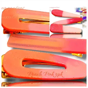 Colorblock Resin Barrettes
