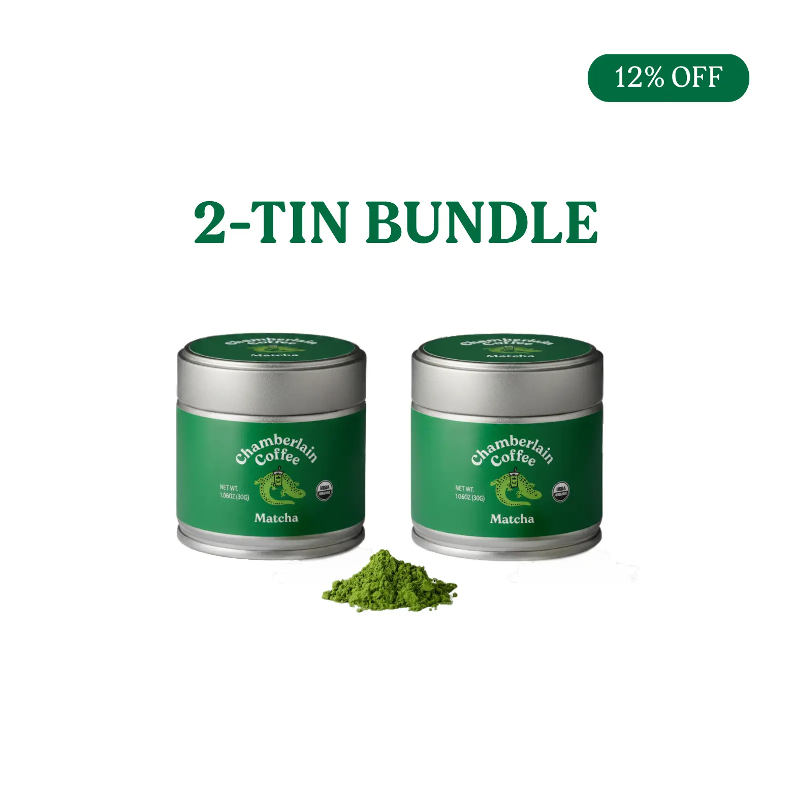 Chamberlain Coffee Ceremonial Grade Matcha - 2 Pack