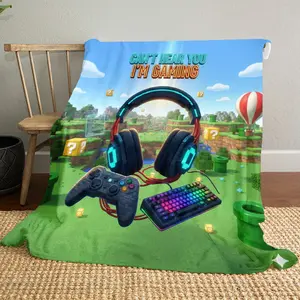 This Fun and Unique Blanket Features A Gamer Quote Design, Perfect for A Hip-hop Style. The Message Is: "I Can't Hear You, I'm Playing A Game." The Game Controller Design Is Also Trendy and Appealing To Gamers. A Must-have Gift for Gamers.