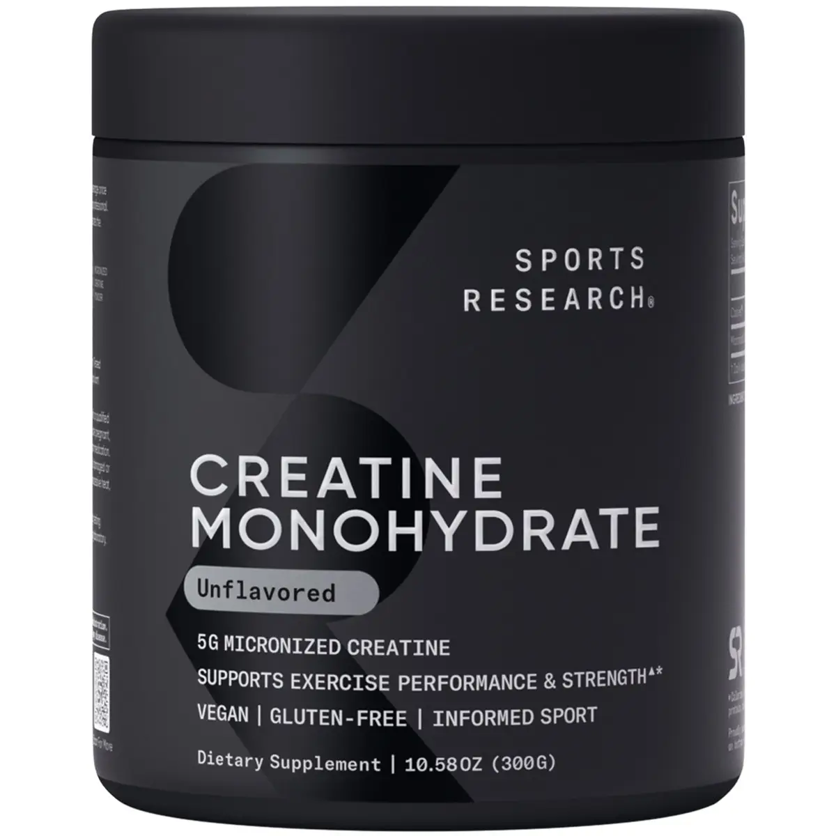 Sports Research Creatine Monohydrate - 5 g Micronized Powder Per Scoop - Informed Sport Tested for Banned Substances - 60 Servings