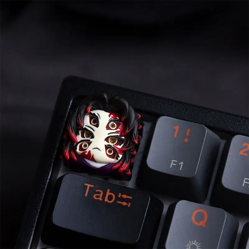 Demon Slayer Keycaps Muscle Mouse Kokushibo Muzan Uzui Tengen Hashibira Inosuke Personalized Mechanical Keyboard Keycap Gift