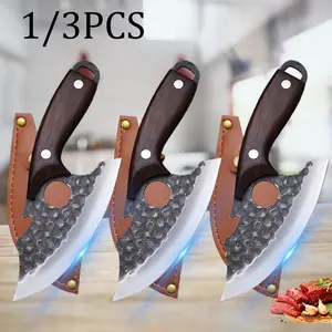 1/3 PCS Stainless Steel Utility Knife High Quality Handmade Forged Kitchen Knife for Cutting Fish Boning Camping Outdoor