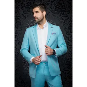 Au Noir Stretch Blazer | Lancaster Turquoise