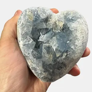 7) All Blue Celestite Crystals | Crescent Cast