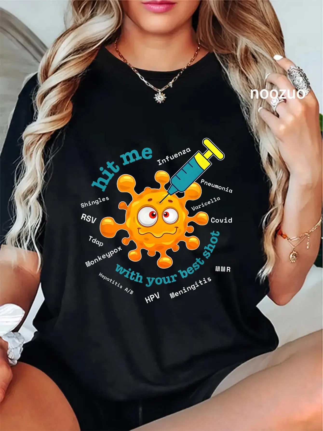 Women's 100% Cotton Vintage Short-Sleeve Round Neck Graphic T-Shirt - Streetwear Top Clothes for Pharmacists, Pharmacy Techs