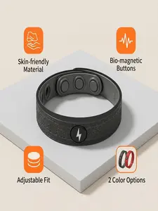 Men's Silicone Anti-Static Wristband, Negative Ion Design, School Student Accessory, Outdoor Sports, Simple Fashion Bracelet