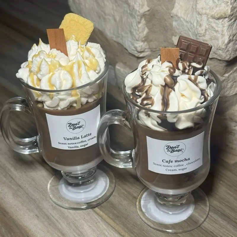 Coffee drink candle