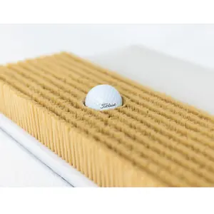 Up and Down Sand Mat for Golf Simulator & Bunker Chipping Practice - Accurate Sand Feel & Velcro Secured - 16in x 12in x 2.5in