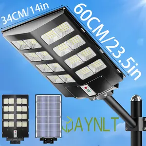 Durable Solar Garden Lights Outdoor, Easy to install,240000LM LED Energy-Efficient , 6500K Motion Sensor, with Remote Control, Dusk to Dawn for Yard, Parking Lot, Commercial Area ,Driveways,IP67 Waterproof Rainy Day Available
