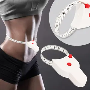 150cm/60Inch Retractable Measuring Tape, 2-Sided Automatic Wairst Measure Tape with Lock Pin & Push Button for Body Circumference, Weight Loss, Fabric