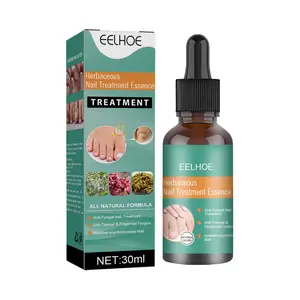 EELHOE onychomycosis repair solution, hand and foot nail soft nail thickening bright nail art concave and convex nail care solution Smooth Treatment Nail Care Liquid Nail Growth Serum