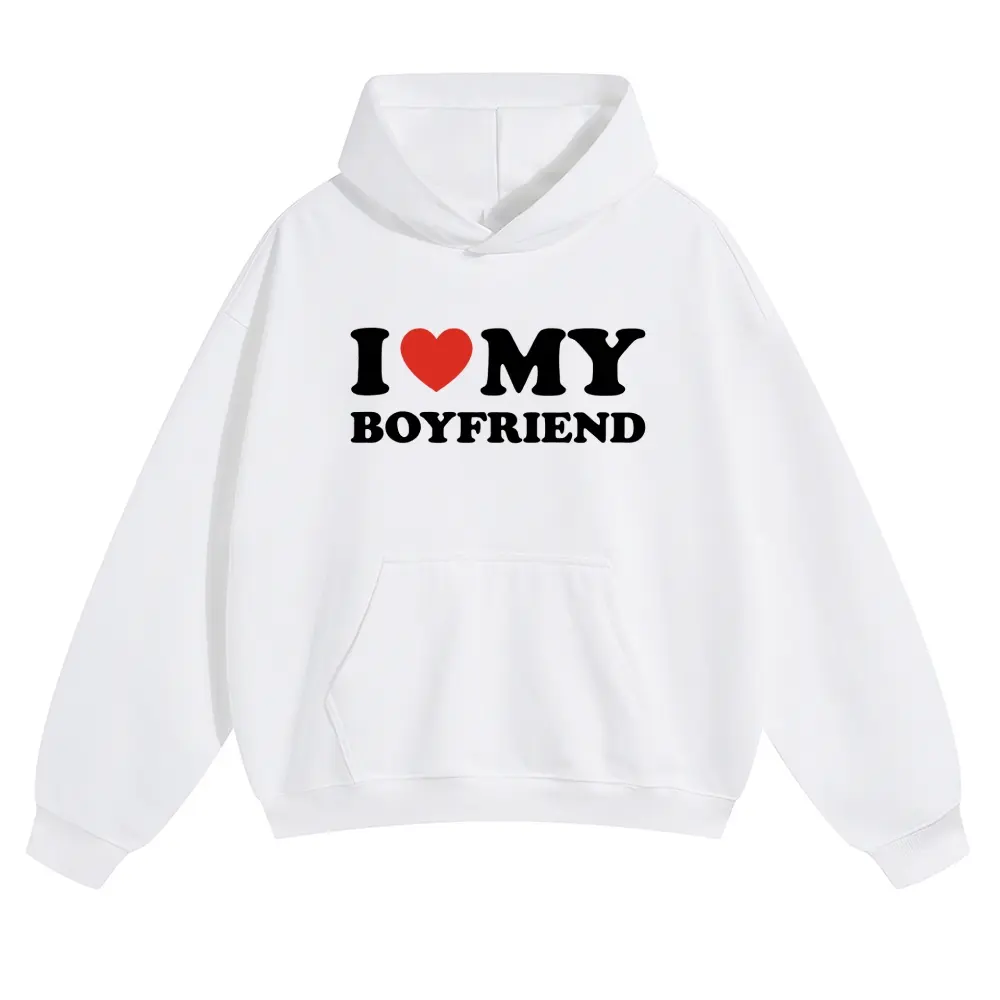 Valentine's Day gifts I Love My Boyfriend Unisex pure cotton sweatshirt