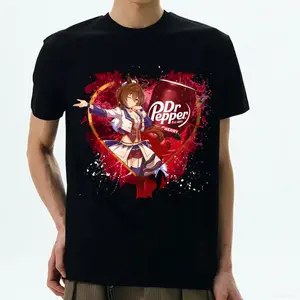 Agnes Tachyon Uma Musume Print Shirt, Dr Pepper Anime Shirt, Japanese Racing Horse Girl Tee, Uma Musume Pretty Derby Graphic T-shirt, Cute Otaku Gift Shirt, Harajuku Kawaii Style Top, Casual Streetwear Anime Shirt, Comfort Corlor/ Gildan Shirt