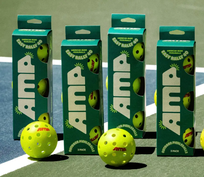 Easy Rally 40 Outdoor Pickleball Balls - 40-Hole Design, Consistent Bounce, Durable for Practice & Recreational Play, Neon Yellow-Green