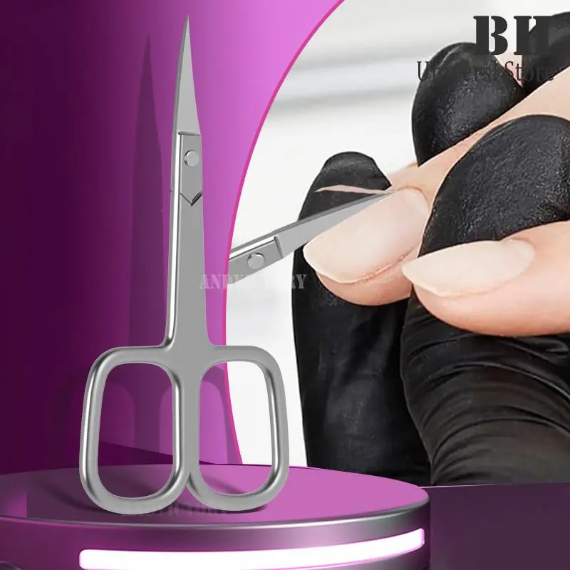 1Pcs Cuticle Scissors Precision Manicure Scissor Nail Cuticle Trimmer Nail Care Tool Cuticle Cutter Small Scissors