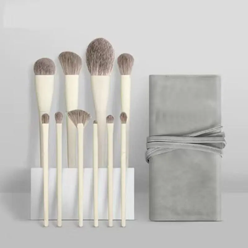 10pcs 1set Soft Fluffy Makeup Brushes Set Eye Shadow Foundation Women Cosmetic Powder Blush Blending Beauty Make Up beauty Tool Artist Brush Set