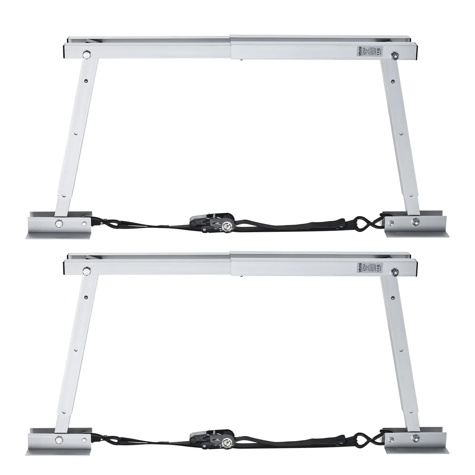 VEVOR 2PCS Universal Adjustable RV Bumper Stabilizers, Reduces Shake for Travel Trailers, Compact Foldable Design for Easy Storage, 12-28 in/12 to 28 inch Flexible Height, Tool-Free Set Quick Setup