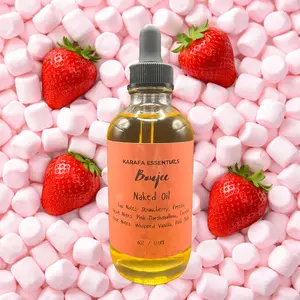 Boujee Moisturizing Body Shimmer Oil Strawberry Freesia Pink Marshmallow Coconut Whipped Vanilla Pink Muskby Karafa Essentials