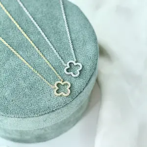 Pavé Clover Necklace