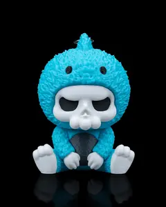 Shark Grim Statue -Grim reaper in a blue shark costume Collectible Figurine