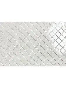 Abolos UNBMNTLANT-WH White Glazed Porcelain Mosaic Lanterns Wall Tile, 9.84 in. x 11 in. (14 sq.ft/case) for Bathrooms, Bathroom