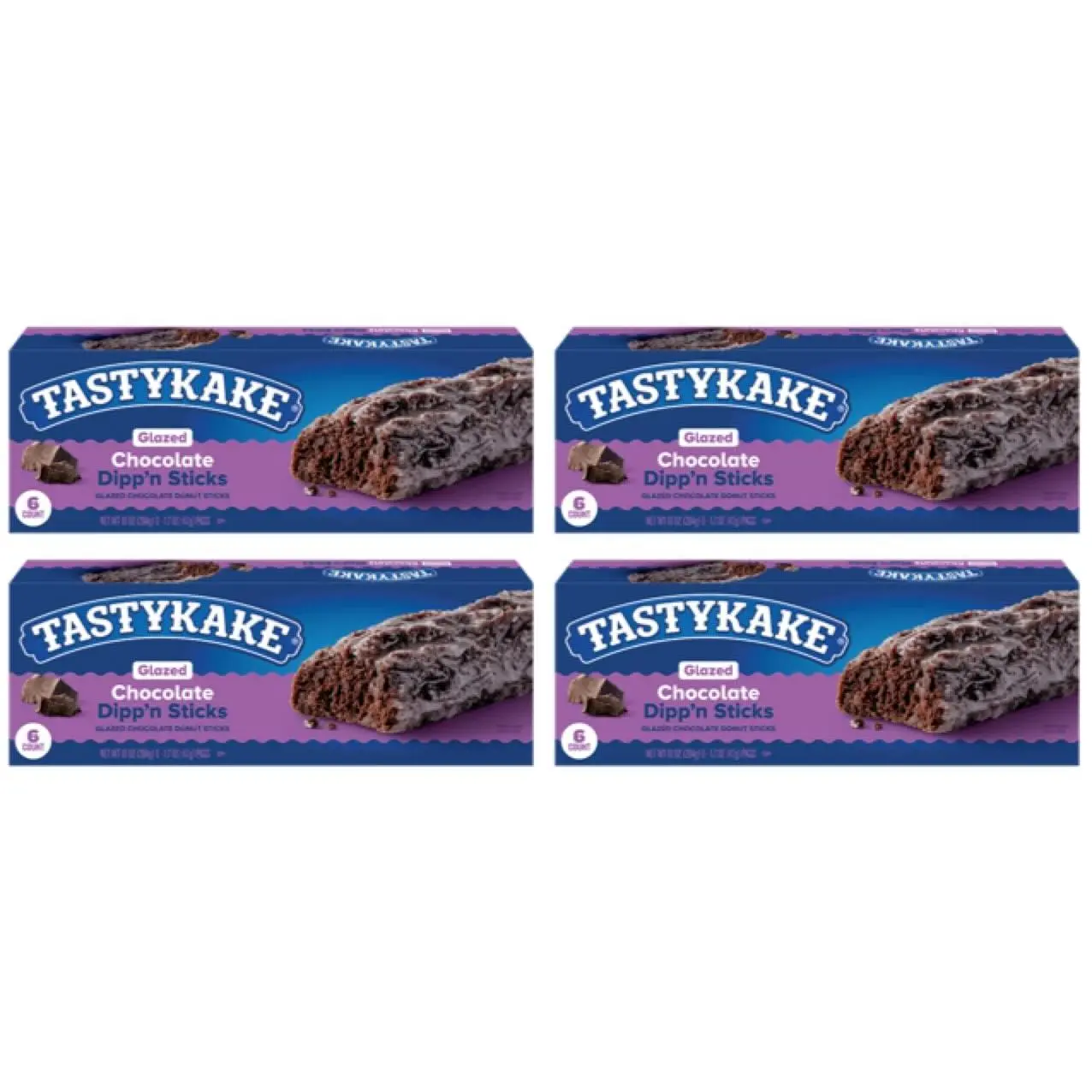 TastyKake Glazed Chocolate Dipp'n Sticks - 4 Pack