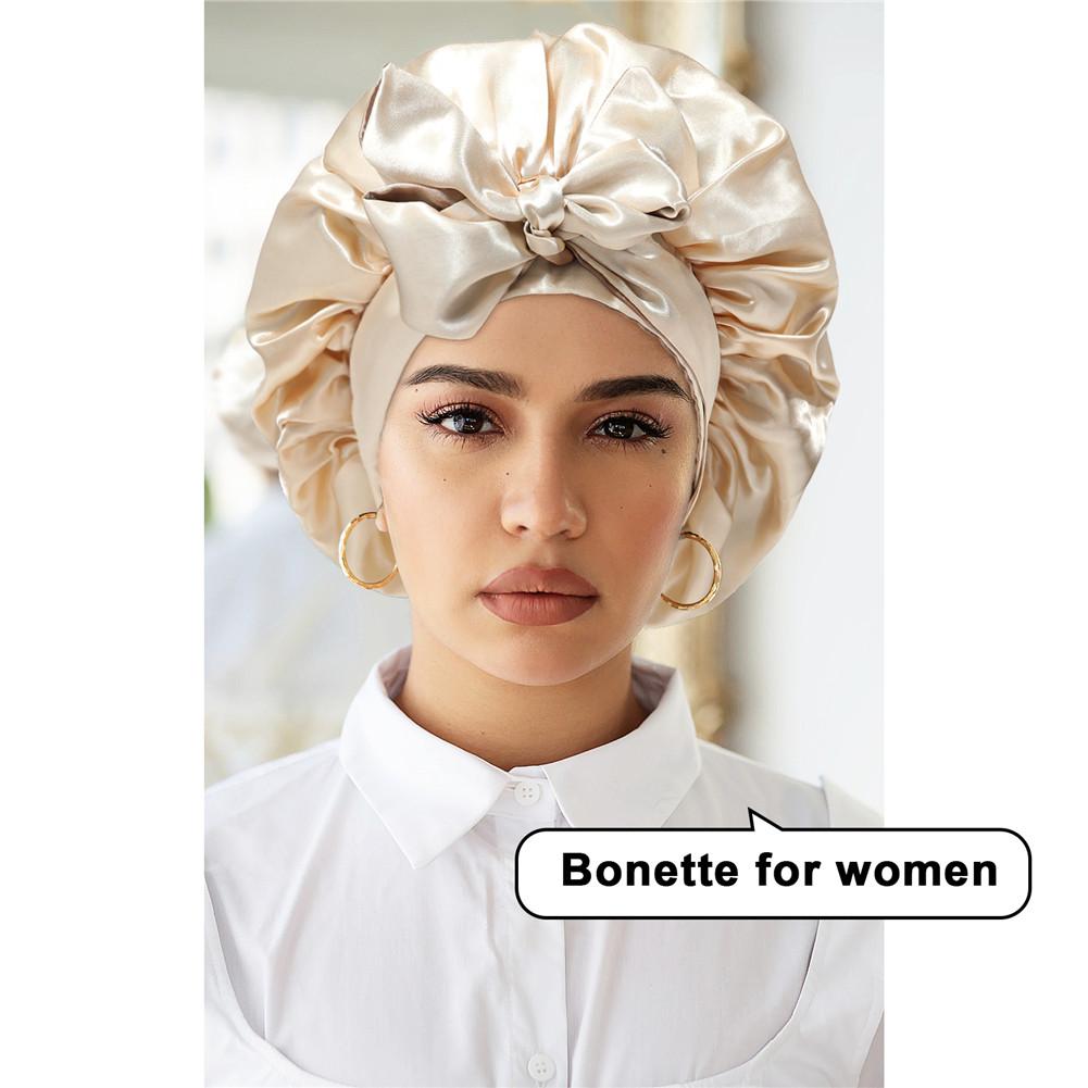 Double-Layer Coffee&champagne Satin Bonnet Sleep Cap for Women Curly Hair Wrap for Sleeping Cap Adjustable Reversible Bonnet with Tie Band Night Cap Double-Layer Coffee&champagne Satin Bonnet Sleep Cap for Women Curly Hair Wrap for Sleeping Cap Adjustable Reversible Bonnet with Tie Band Night Cap