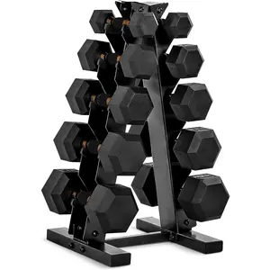 Barbell Dumbbell Set with Rack | Multiple Options in 150lbs and 210lbs