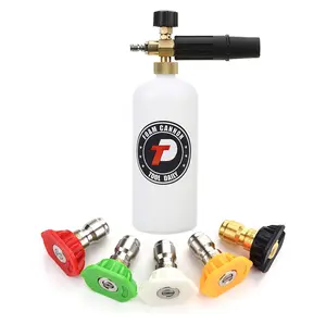 Tool Daily Pressure Washer Foam Cannon, with 1/4 Inch Quick Connector, 1 Liter 5 Nozzle Tips for Car Washing & Detailing, 1000-3000 PSI Adjustable Foam Lance tiktokshopspringglowup