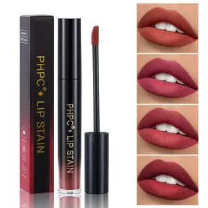 Phpc Matte Velvet Lip Gloss - 4 Colors, Long-Lasting, Easy Application, Brightening, Ideal for Students