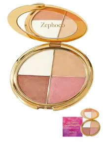 Eyes & Face Color Palette — Eyeshadows & Highlighters, Radiant Shimmer Blush Powder Palette