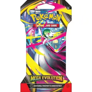 Pokemon TCG Mega Evolution Sleeved Booster Pack - 10 Collectible Non-Sports Trading Cards